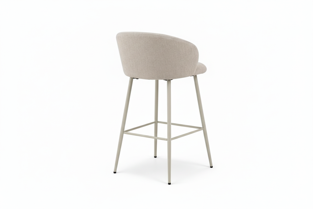 Bar stool back angle centered