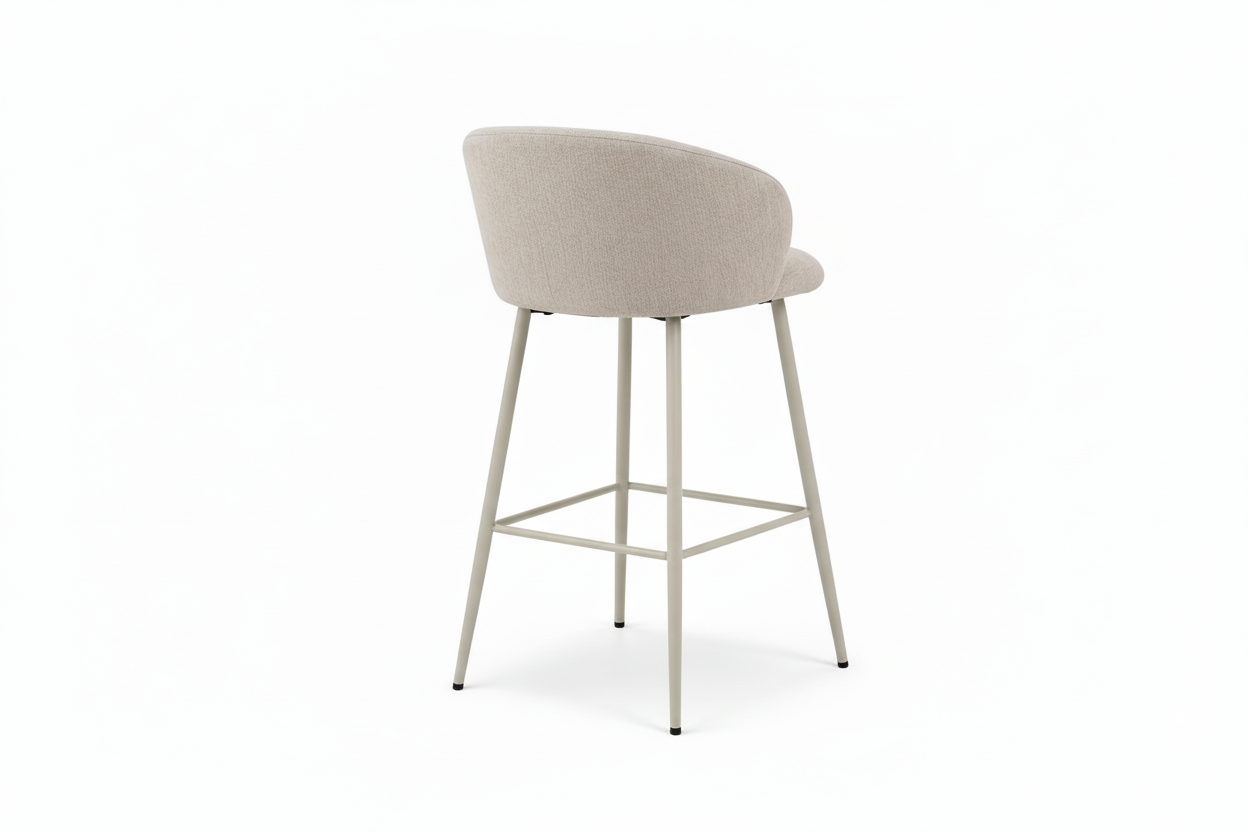 Bar stool back angle centered