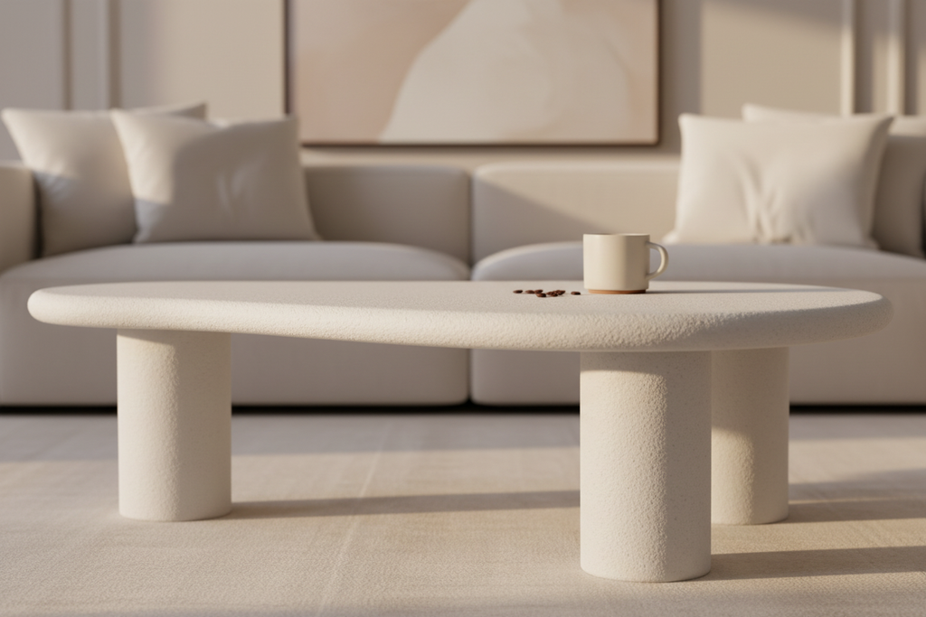 OMNÉ Concrete Table Low Angle